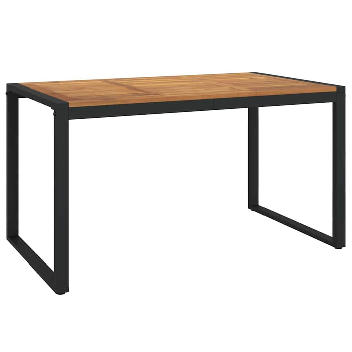 Set de masă pentru grădină 5 pcs Bej 140 x 80 x 75 cm poliratan - WALTI WALTI