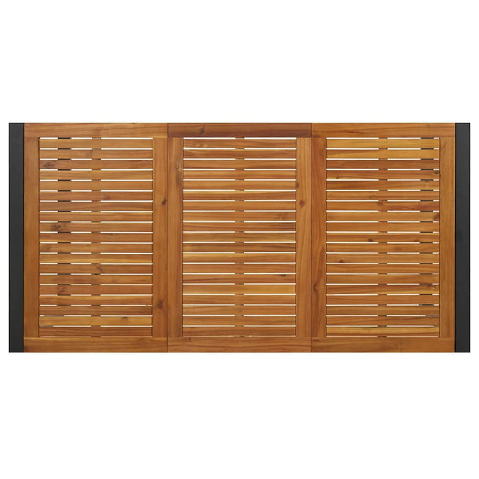 Set de masă pentru grădină 7 pcs Gri și Brown poliratan - WALTI WALTI