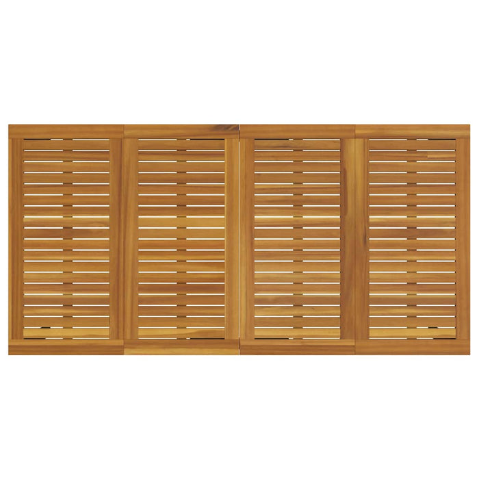 Set de masă pentru grădină 7 pcs Negru și Maro poliratan - WALTI WALTI