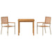 Set de Masă pentru Grădină 3 pcs Bej 85 x 85 x 74 cm - WALTI WALTI