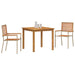 Set de Masă pentru Grădină 3 pcs Bej 85 x 85 x 74 cm - WALTI WALTI