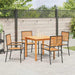 Set de Masă pentru Grădină 5 pcs Negru 85 x 85 x 74 cm - WALTI WALTI
