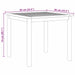 Set de Masă pentru Grădină 5 pcs Negru 85 x 85 x 74 cm - WALTI WALTI