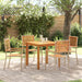 Set de Dining pentru Grădină 5 pcs Bej 85 x 85 x 74 cm - WALTI WALTI