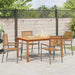 Set de Masă pentru Grădină 5 pcs Gri 150 x 90 x 74 cm - WALTI WALTI