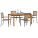 Set de Masă pentru Grădină 5 pcs Gri 150 x 90 x 74 cm - WALTI WALTI