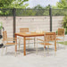 Set de mese pentru grădină 5 pcs Bej 150 x 90 x 74 cm - WALTI WALTI