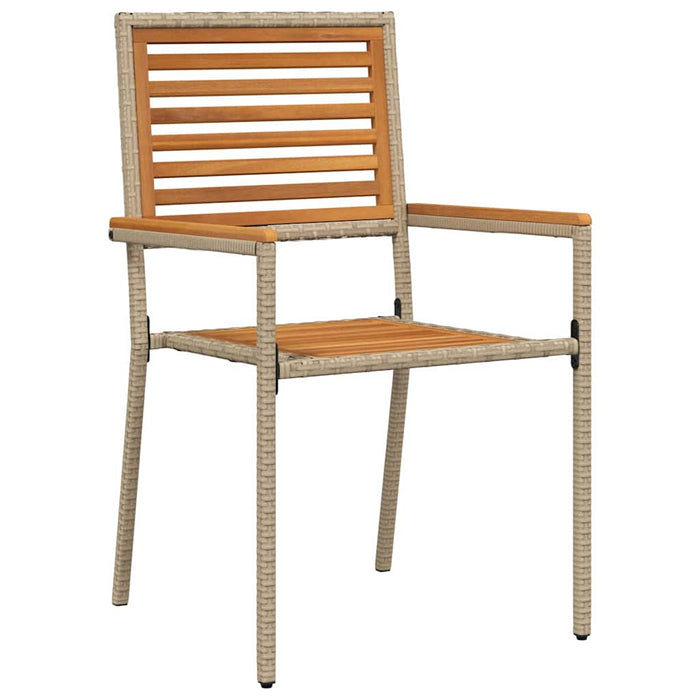Set de mese pentru grădină 5 pcs Bej 150 x 90 x 74 cm - WALTI WALTI