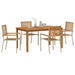 Set de mese pentru grădină 5 pcs Bej 150 x 90 x 74 cm - WALTI WALTI