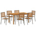 Set de Dining pentru Grădină 7 pcs Gri 150 x 90 x 74 cm - WALTI WALTI