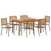 Set de Dining pentru Grădină 7 pcs Gri 150 x 90 x 74 cm - WALTI WALTI