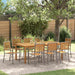 Set de masă de grădină 9 pcs Gri 200 x 100 x 74 cm - WALTI WALTI