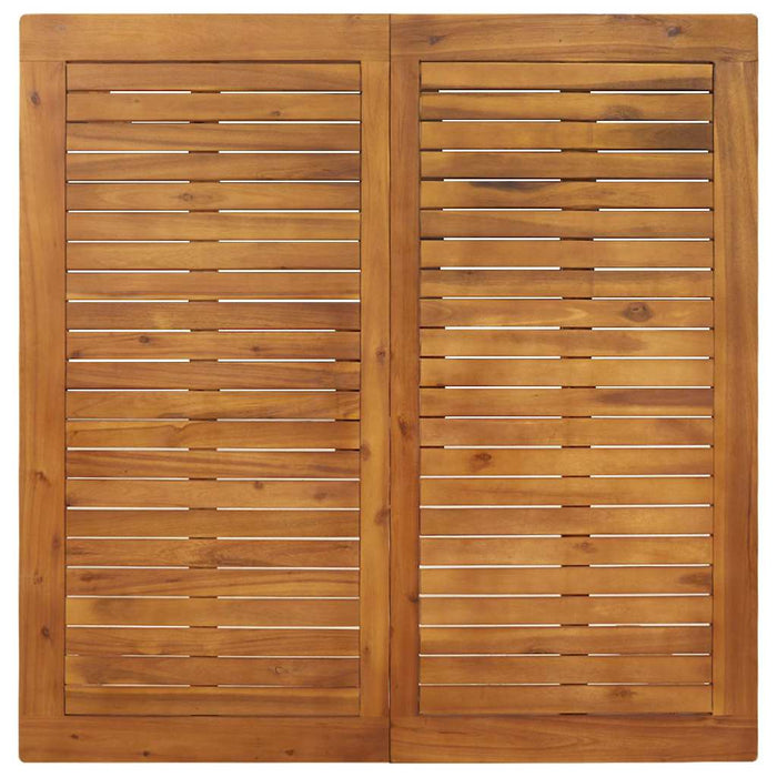 Set de masă pentru grădină 3 pcs Negru Lemn Solid de Acacia WALTI
