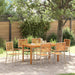 Set de masă pentru grădină 7 pcs Bej Lemn Solid de Acacia - WALTI WALTI