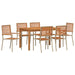 Set de masă pentru grădină 7 pcs Bej Lemn Solid de Acacia - WALTI WALTI