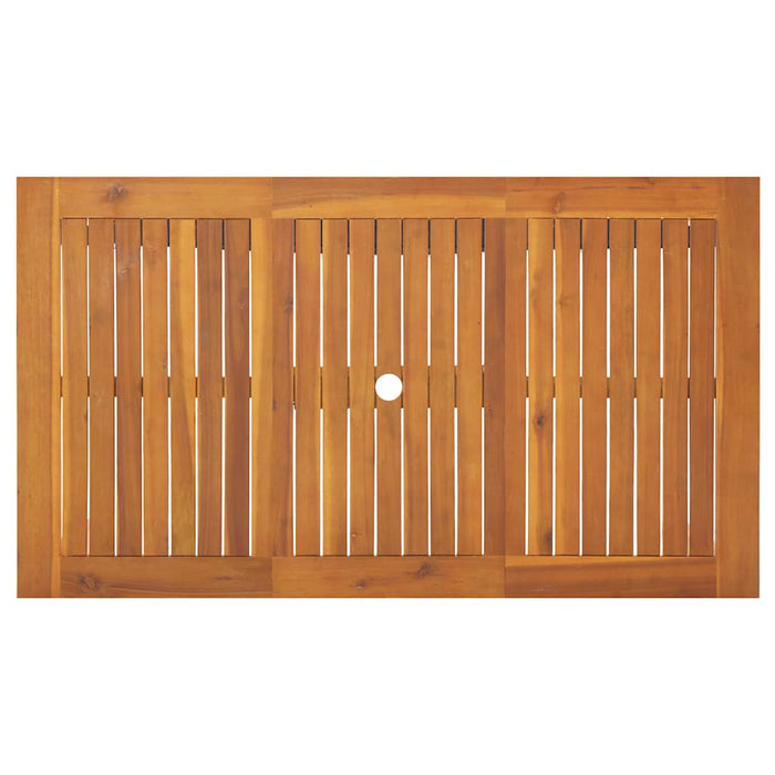 Set de masă pentru grădină 7 pcs Bej Lemn Solid de Acacia - WALTI WALTI