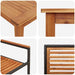 Set de masă pentru grădină 9 pcs Negru Lemn Solid de Acacia - WALTI WALTI