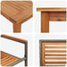 Set de masă pentru grădină 9 pcs Gri Lemn Solid de Acacia - WALTI WALTI