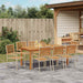 Set de masă pentru grădină 9 pcs Bej Lemn Solid de Acacia - WALTI WALTI