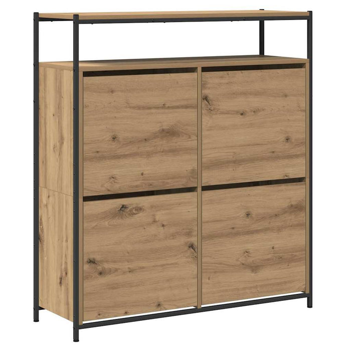 Dulap pentru pantofi cu raft Stejar Artizanal 100 x 34 x 112 cm - WALTI WALTI