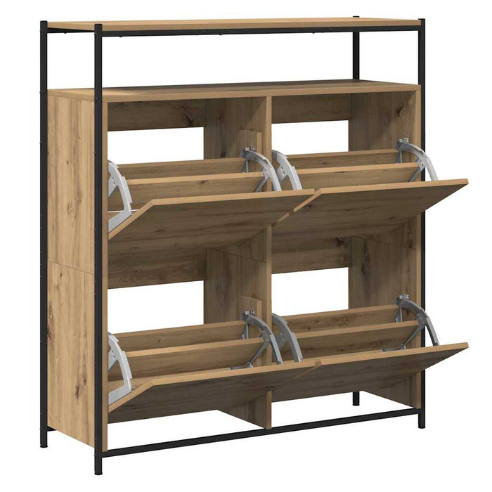 Dulap pentru pantofi cu raft Stejar Artizanal 100 x 34 x 112 cm - WALTI WALTI