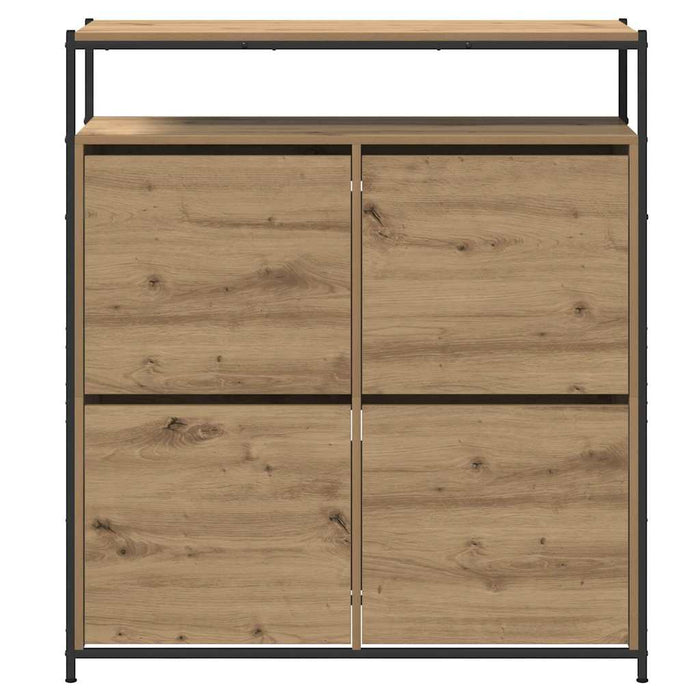 Dulap pentru pantofi cu raft Stejar Artizanal 100 x 34 x 112 cm - WALTI WALTI
