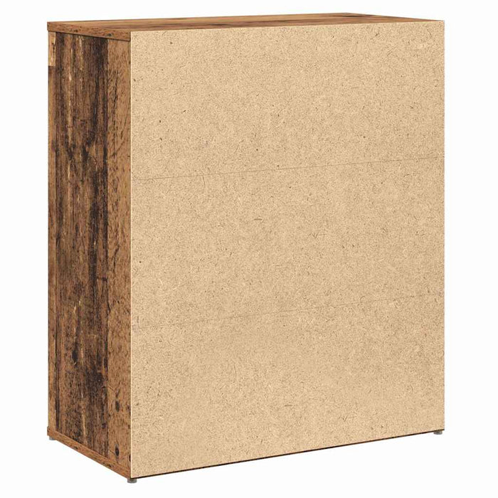 Bufet Pe perete 2 pcs Lemn vechi 60 x 31 x 70 cm Lemn compozit - WALTI WALTI