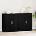 Bufet 2 pcs Stejar negru 60 x 31 x 70 cm Lemn compozit - WALTI WALTI