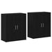 Bufet 2 pcs Stejar negru 60 x 31 x 70 cm Lemn compozit - WALTI WALTI