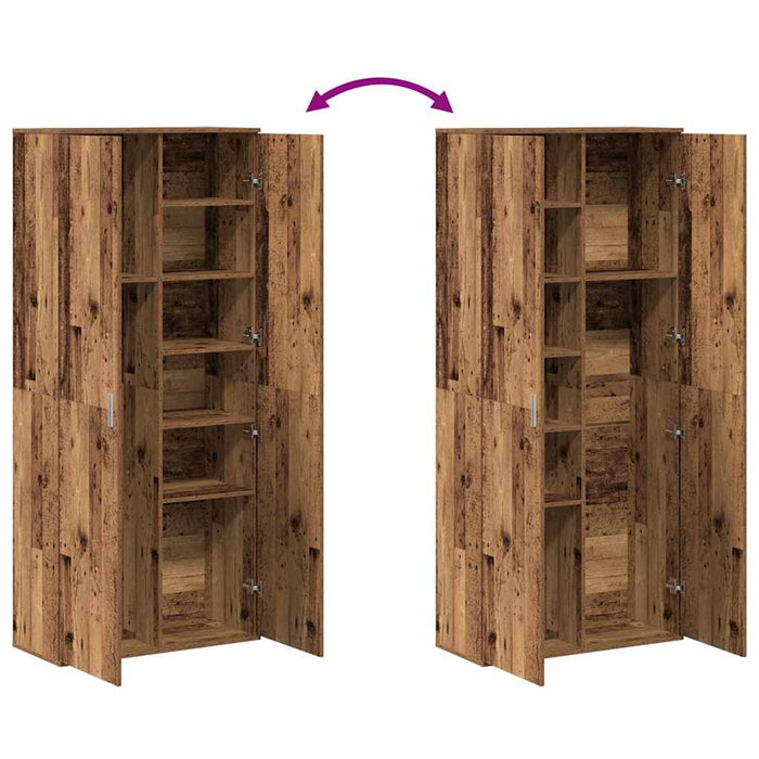 Înălțat 80 x 35 x 180 cm Lemn prelucrat Lemn Vechi WALTI