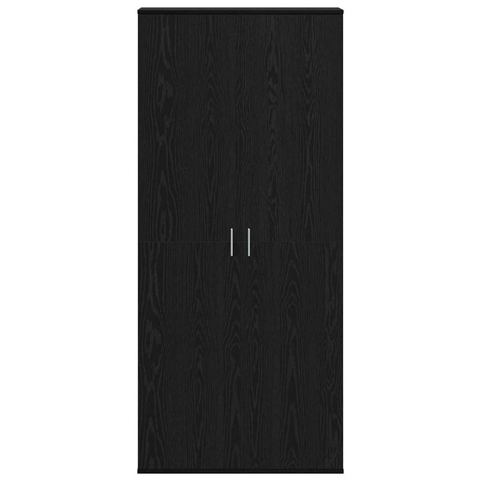 Înălțat 80 x 35 x 180 cm Lemn prelucrat Stejar negru WALTI