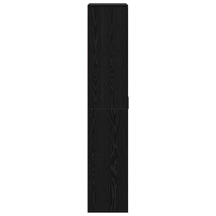 Înălțat 80 x 35 x 180 cm Lemn prelucrat Stejar negru WALTI