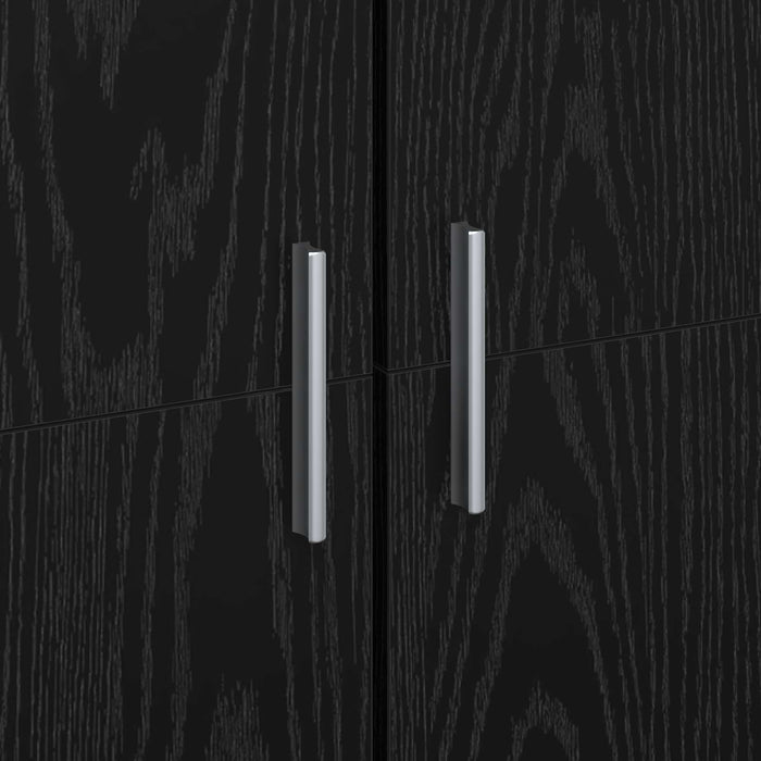 Bufet 70 x 33.5 x 180 cm Lemn prelucrat Stejar Negru WALTI