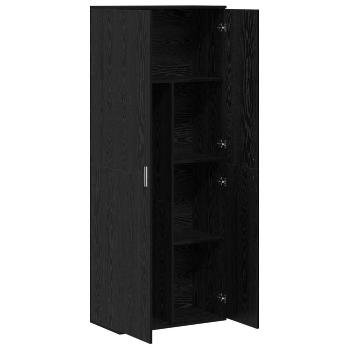 Bufet 70 x 33.5 x 180 cm Lemn prelucrat Stejar Negru WALTI