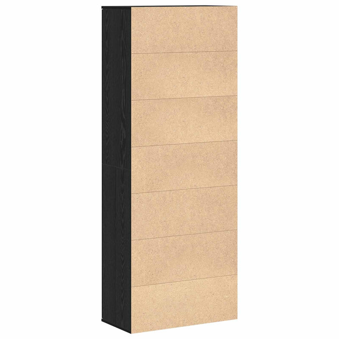 Bufet 70 x 33.5 x 180 cm Lemn prelucrat Stejar Negru WALTI