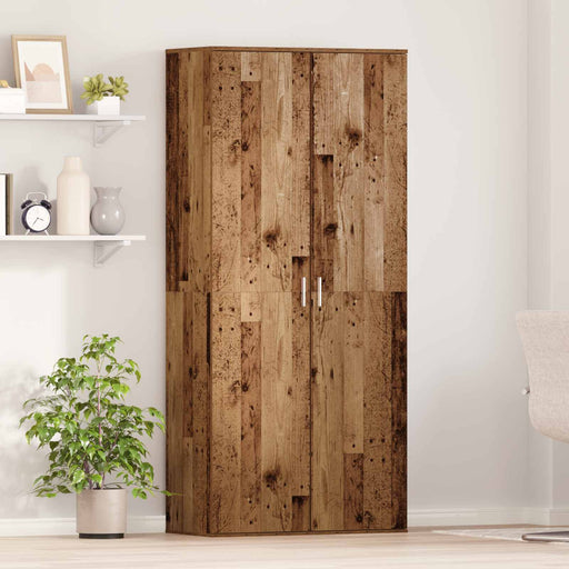 Bufet cu raft cu ușă Lemn Vechi 80 x 39 x 178 cm Lemn compozit - WALTI WALTI