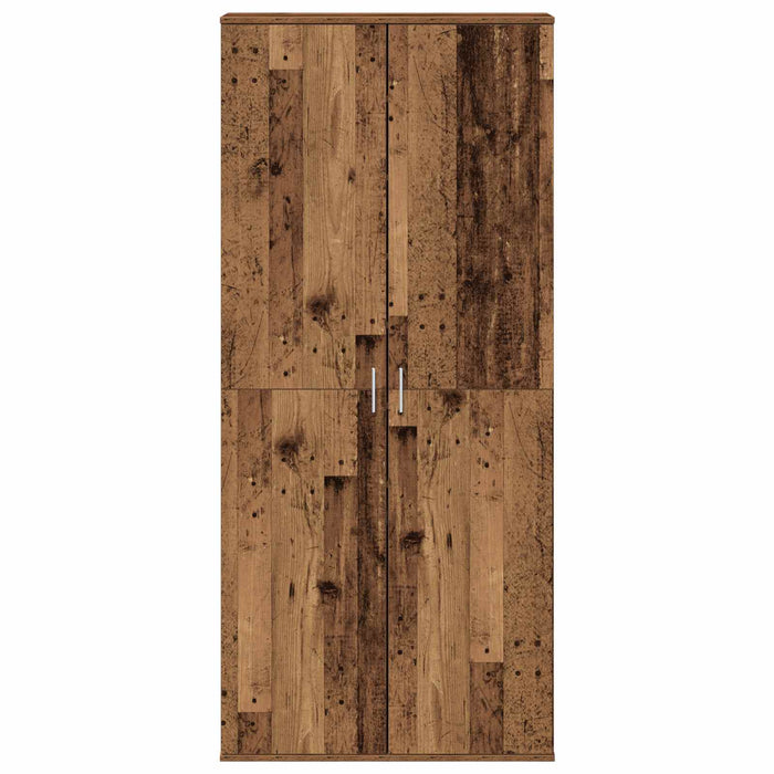 Bufet cu raft cu ușă Lemn Vechi 80 x 39 x 178 cm Lemn compozit - WALTI WALTI