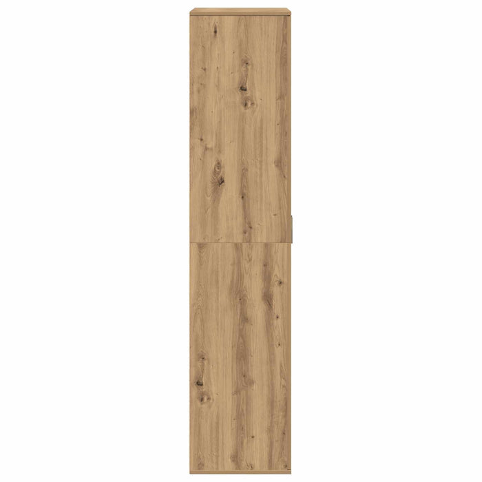 Bufet 80 x 39 x 178 cm Lemn compozit stejar artizanal WALTI