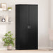 Bufet cu raft Stejar negru 80 x 39 x 178 cm Lemn compozit - WALTI WALTI