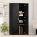 Bufet cu raft Stejar negru 80 x 39 x 178 cm Lemn compozit - WALTI WALTI