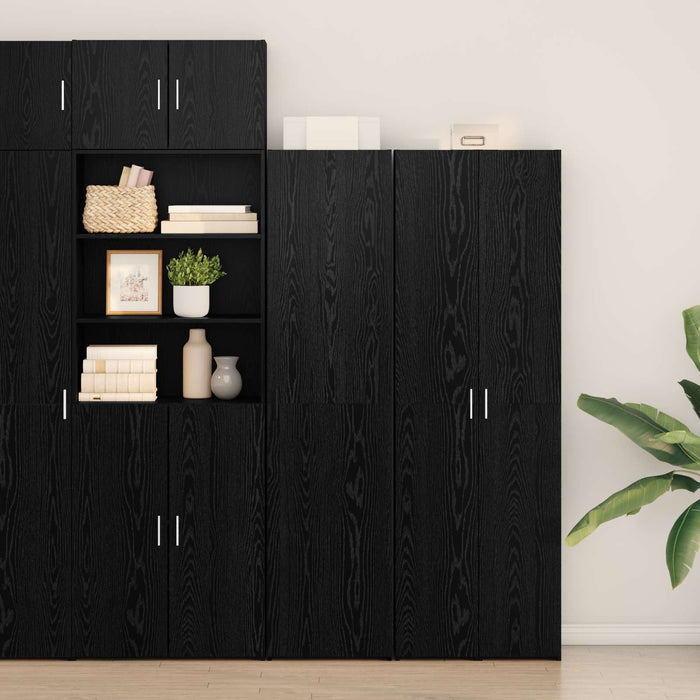 Bufet Stejar Negru 45 x 42,5 x 185 cm WALTI