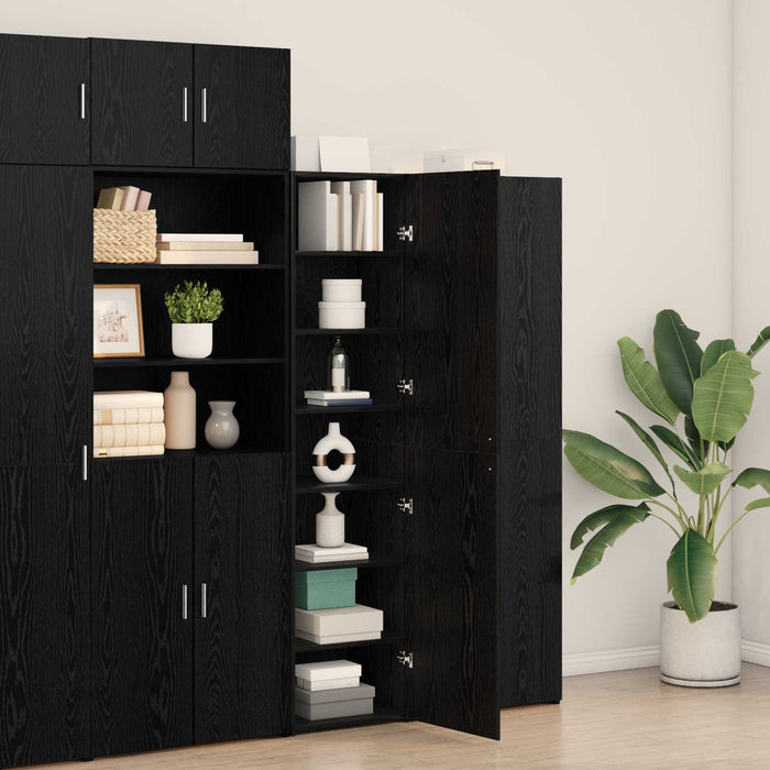 Bufet Stejar Negru 45 x 42,5 x 185 cm WALTI