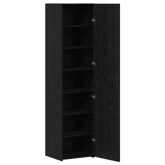 Bufet Stejar Negru 45 x 42,5 x 185 cm WALTI