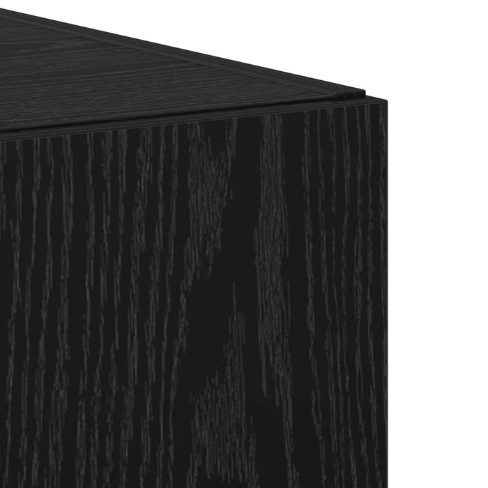 Bufet Stejar Negru 50 x 42,5 x 185 cm WALTI