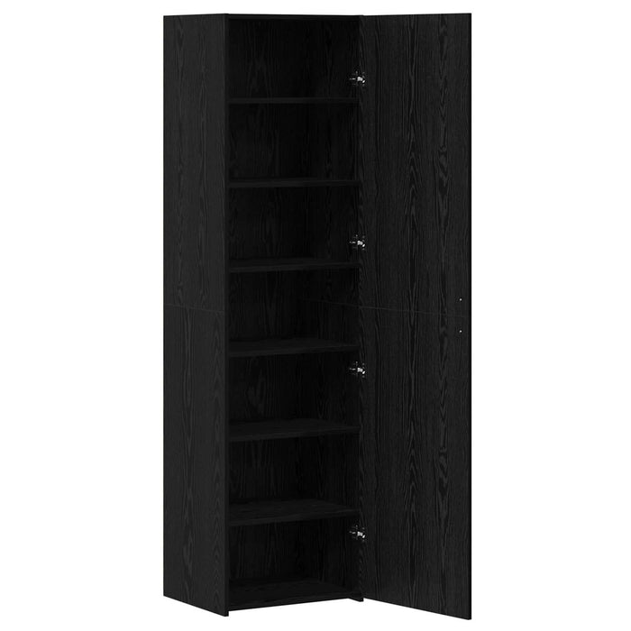 Bufet Stejar Negru 50 x 42,5 x 185 cm WALTI