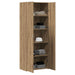 Bufet stejar artizanal 70 x 42.5 x 185 cm Lemn compozit - WALTI WALTI