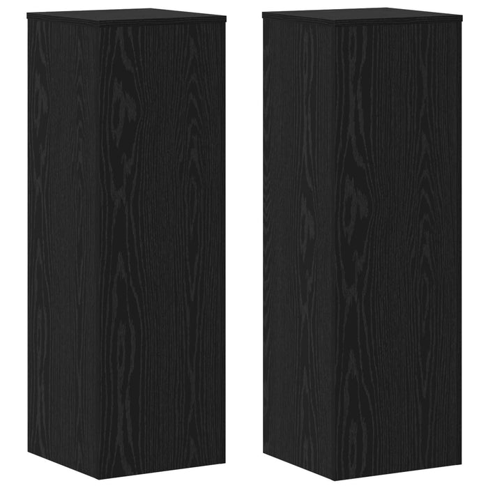 Suport pentru plante 2 pcs Stejar Negru 33 x 33 x 100 cm WALTI