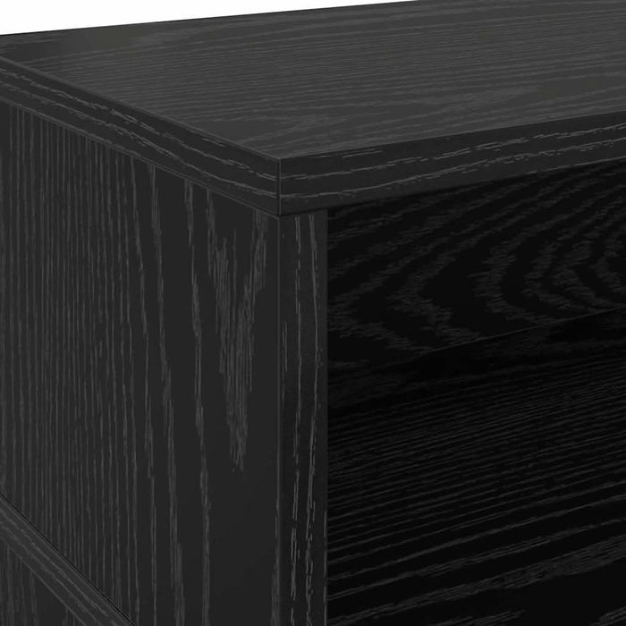 Birou cu raft Stejar negru 130 x 130 x 91 cm Lemn compozit - WALTI WALTI