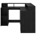 Birou cu raft Stejar negru 130 x 130 x 91 cm Lemn compozit - WALTI WALTI