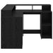 Birou cu raft Stejar negru 130 x 130 x 91 cm Lemn compozit - WALTI WALTI
